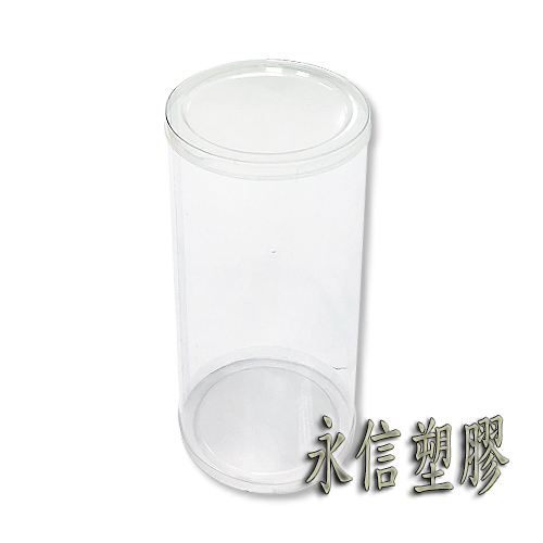 PVC黏貼式透明圓筒（可捲邊加工）